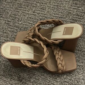 Dolce Vita Women's Brown Braided Heels